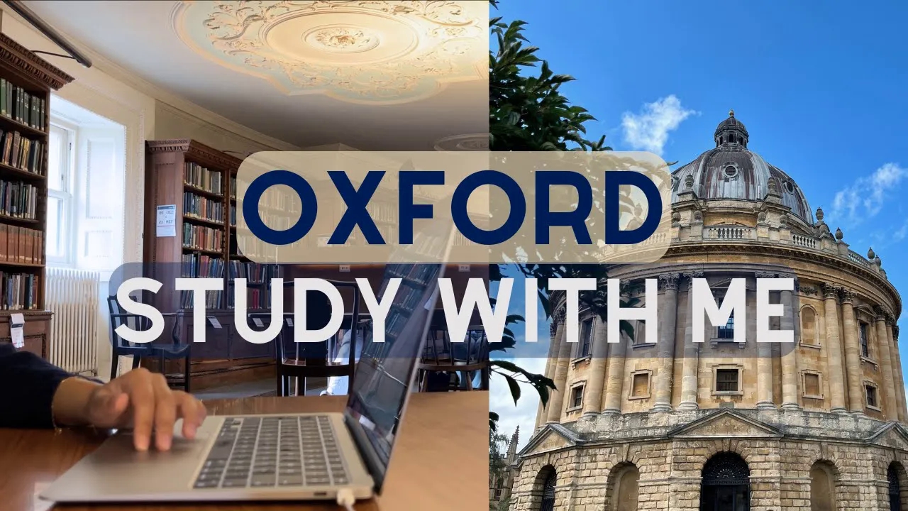 【hdk study】STUDY WITH ME|在牛津大学学习1h|图书馆学习|实时学习|背景噪音|Radcliffe摄像机|no music哔哩哔哩bilibili