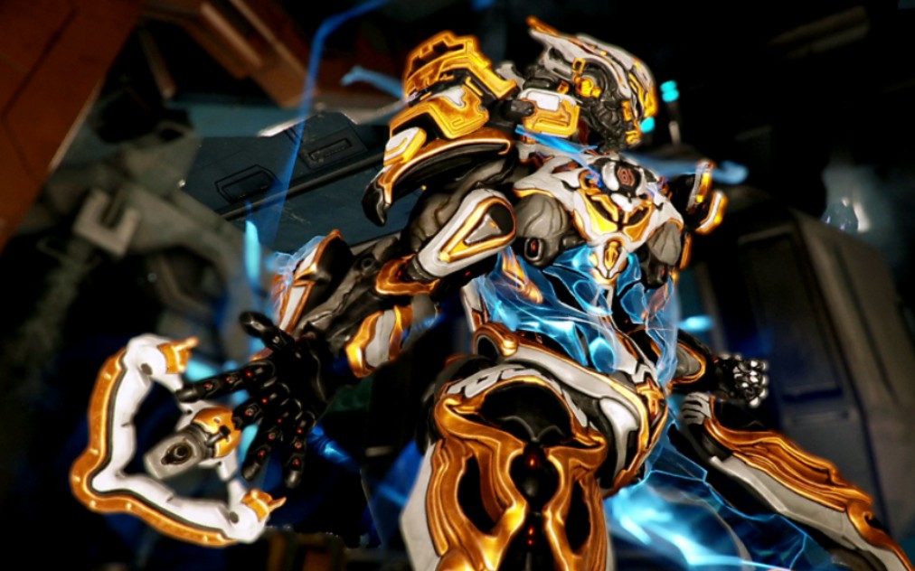 【warframe】母牛hildryn 金蓝系豪皮配色