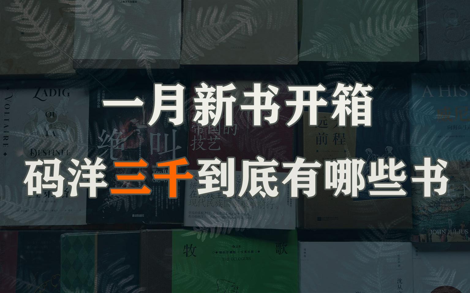 【新书开箱】码洋3000元!我到底可以买到哪些书?哔哩哔哩bilibili