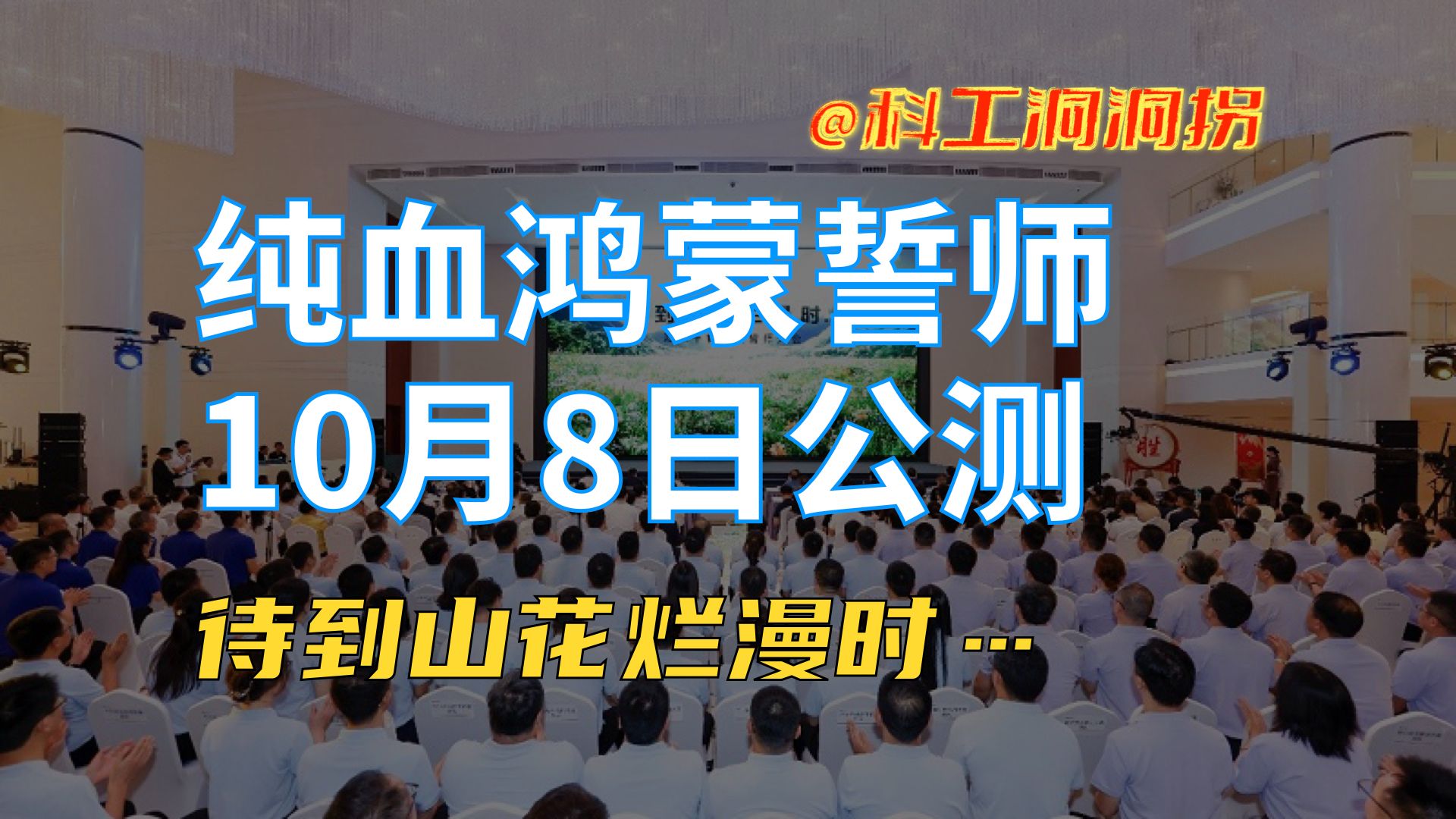 纯血鸿蒙誓师大会:待到山花烂漫时……为什么是这句诗!哔哩哔哩bilibili