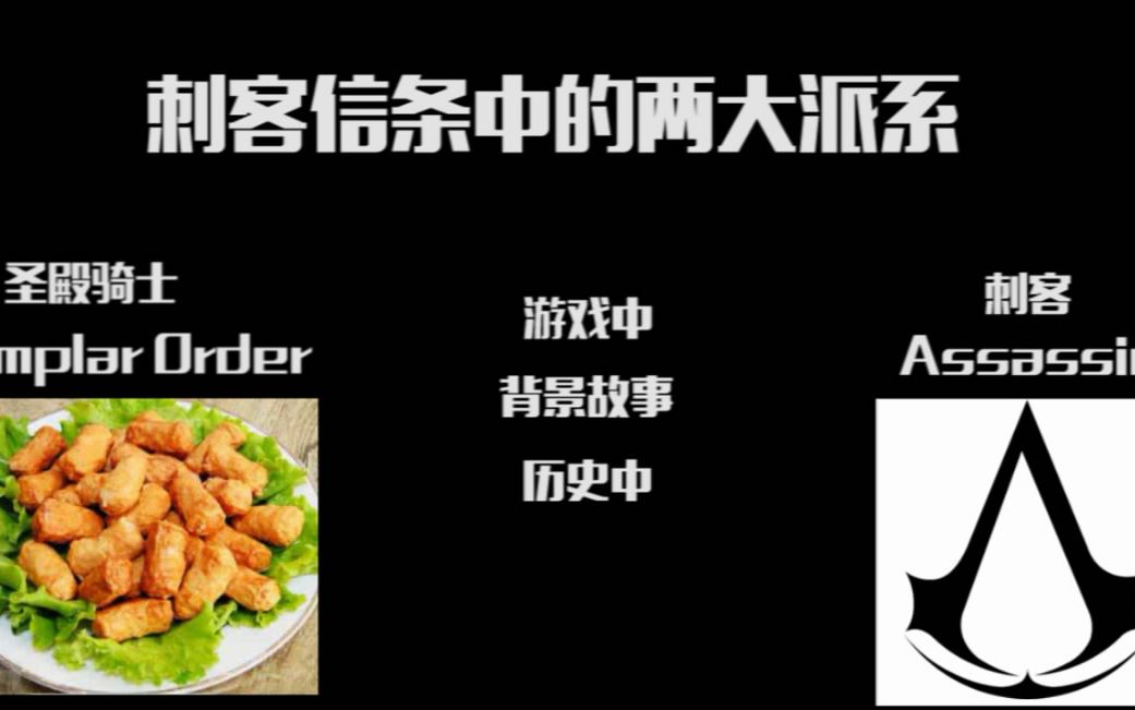 [图]【小白游戏杂谈】【第一期】关于刺客信条中圣殿骑士与刺客的设定与现代剧情