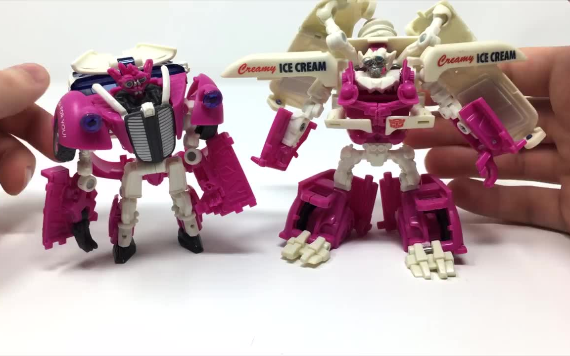 搬运速送变形金刚电影2美版rotf加强级冰淇淋车双胞胎测评cc机翻中英