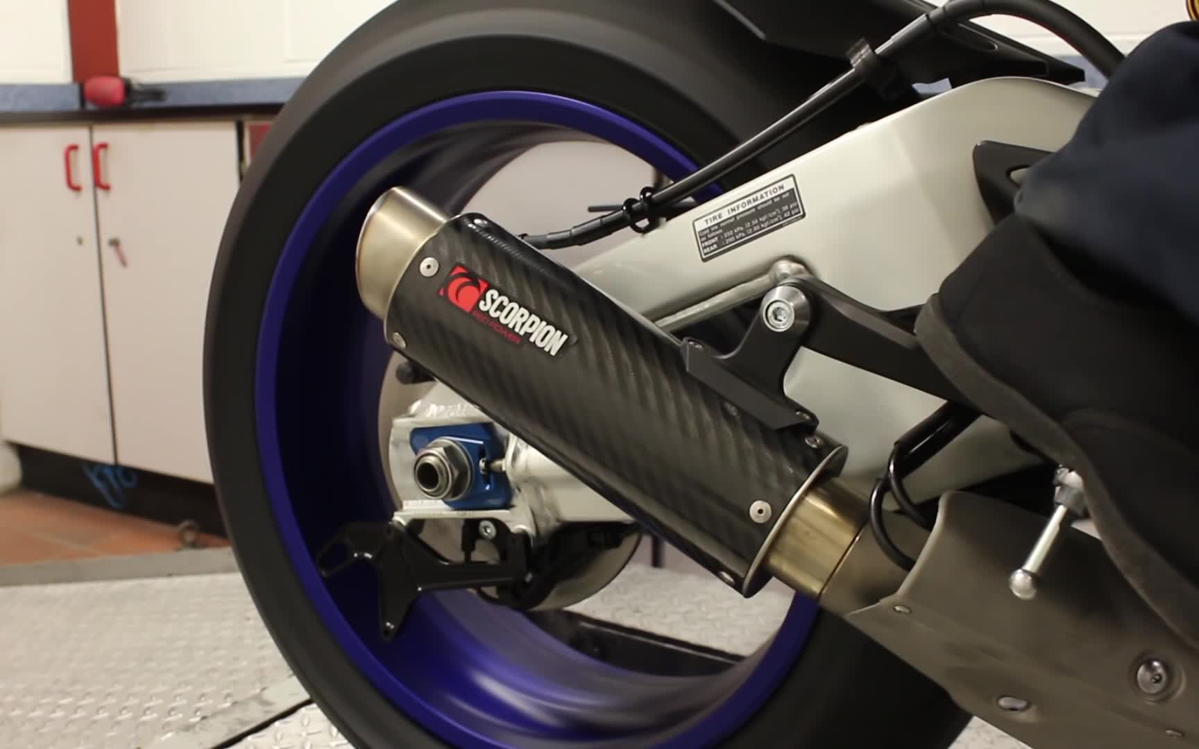 scorpion yamaha yzf 1000 r1r1m 英蝎改装排气管声浪