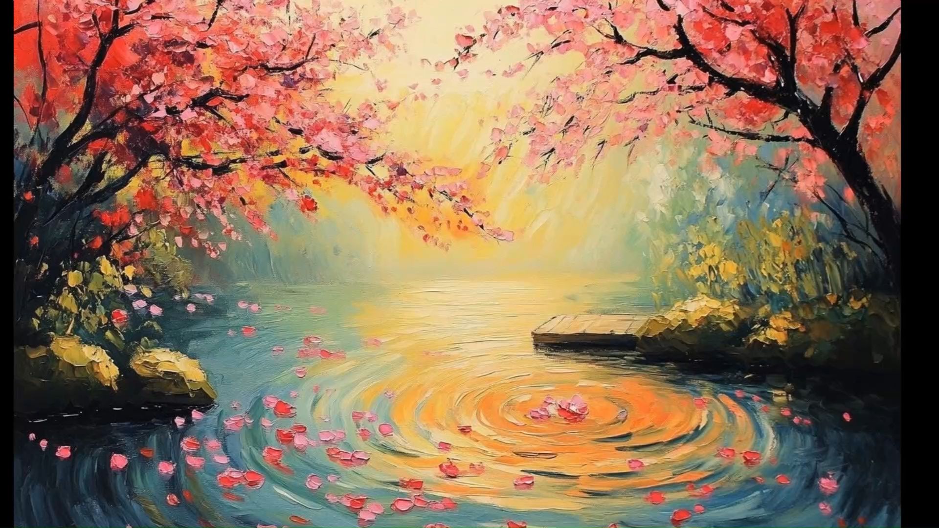 印象派油画《春之舞》