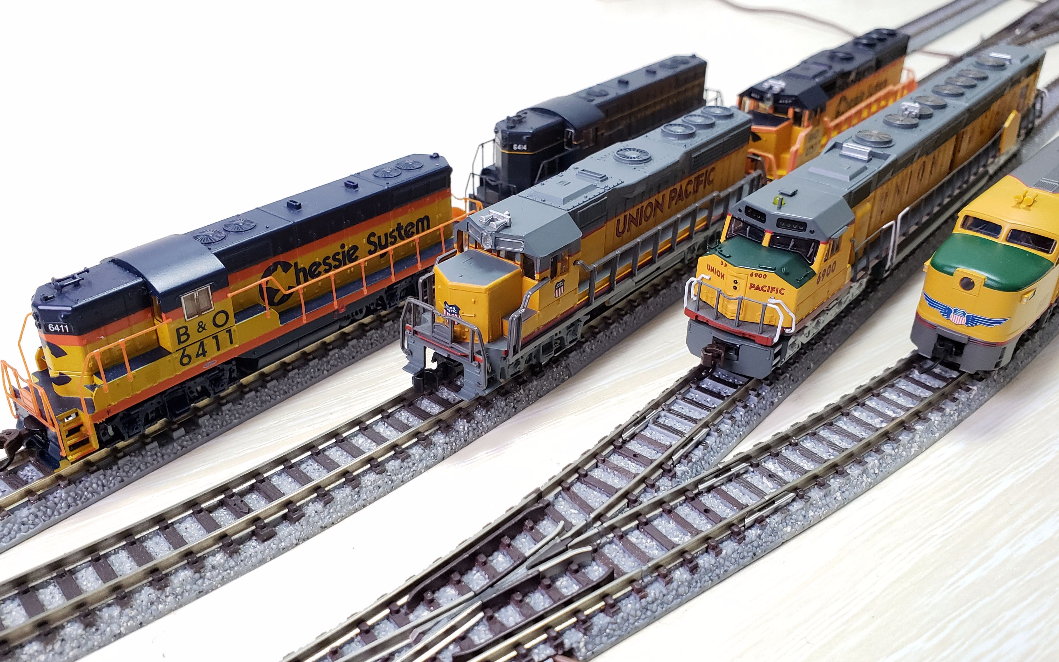 n比例火车模型家中大运转2