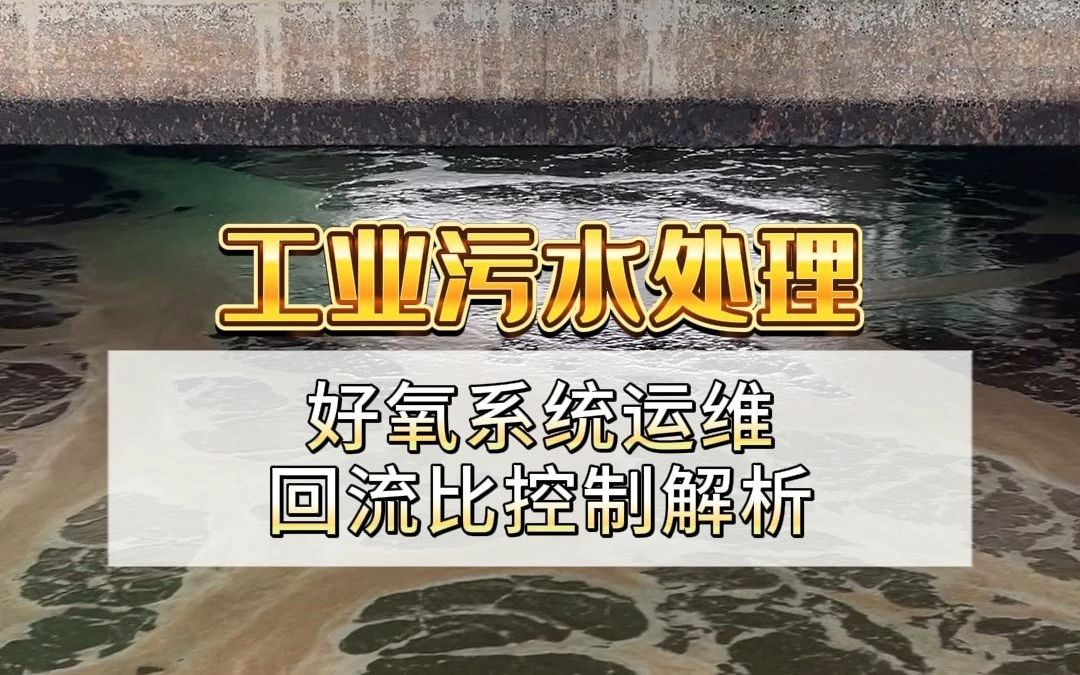 工业污水处理中好氧系统运维回流比应当控制在多少?哔哩哔哩bilibili