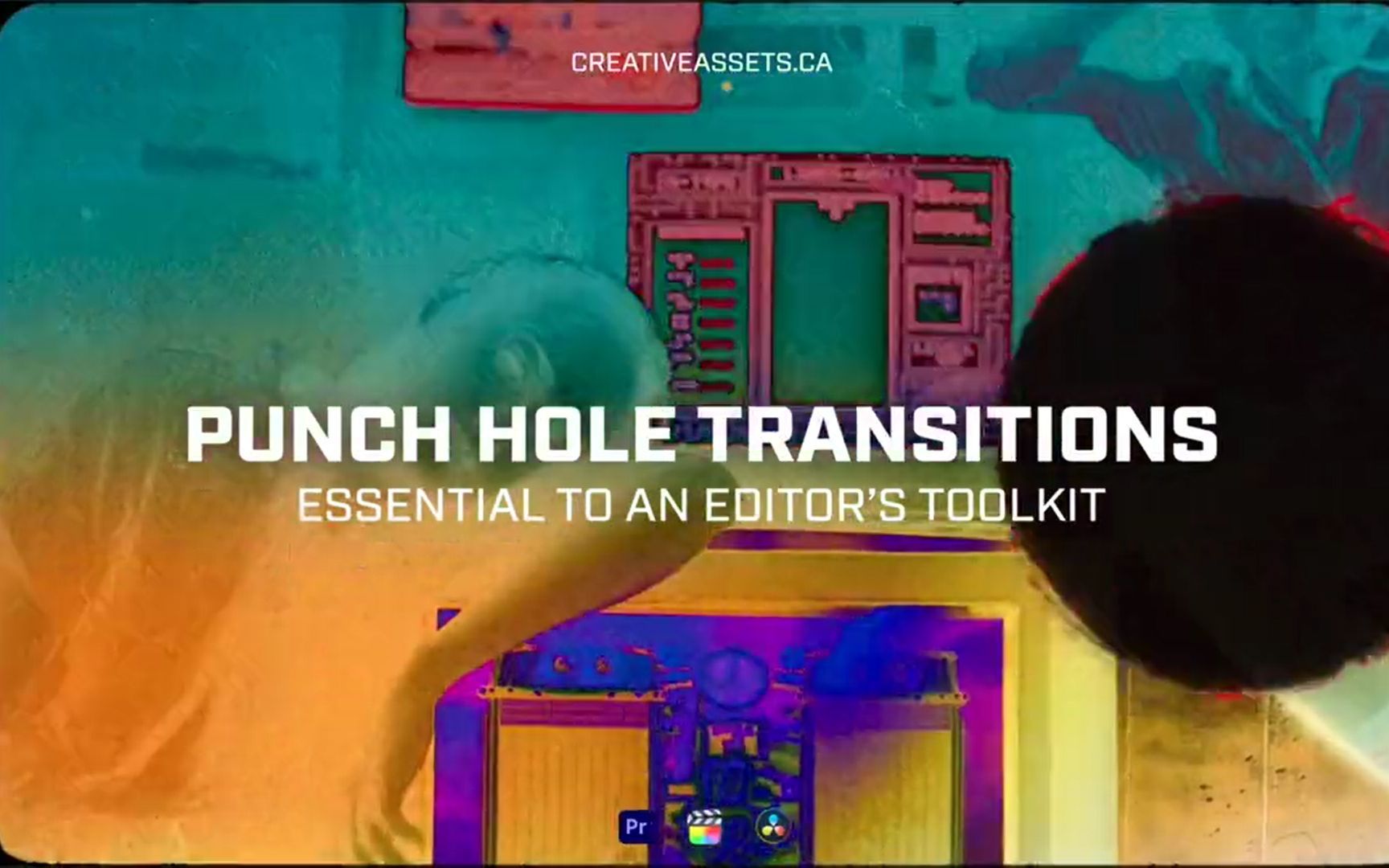 CREATIVE ASSETS 复古胶片打孔划痕薄膜燃烧过渡转场视频素材+音效 PUNCH HOLE TRANSITIONS哔哩哔哩bilibili