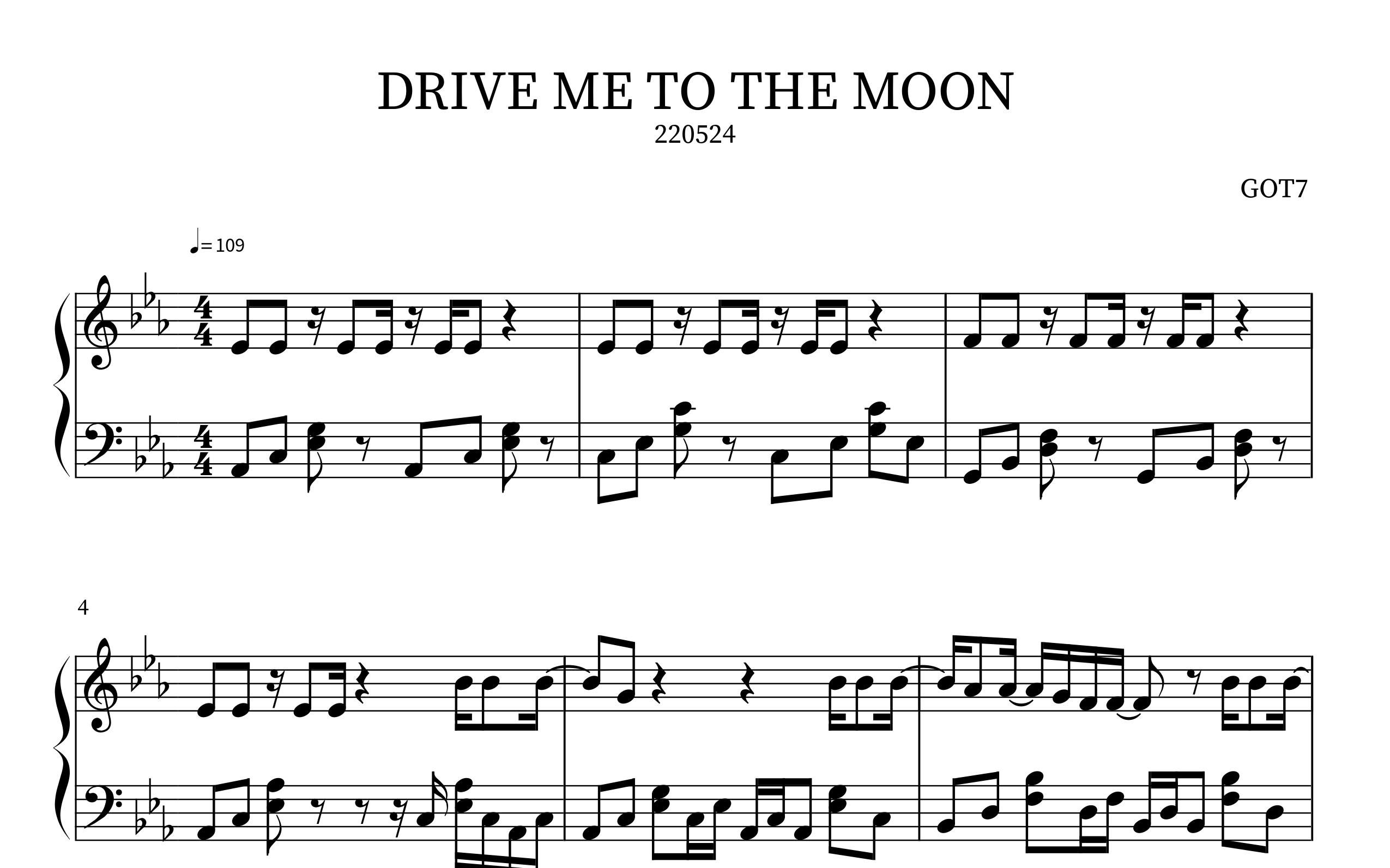 got7drivemetothemoonpianosheet鋼琴譜