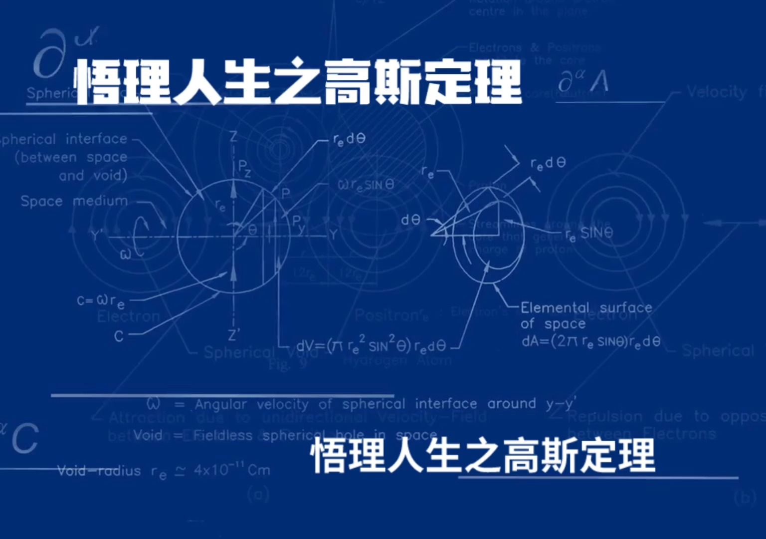 悟理人生之高斯定理哔哩哔哩bilibili