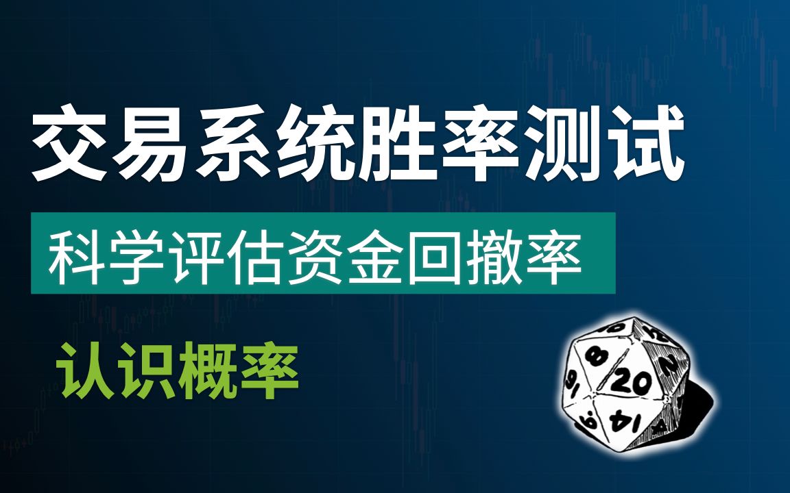 认识概率ⷠ交易系统胜率测试ⷠ科学评估资金回撤率哔哩哔哩bilibili