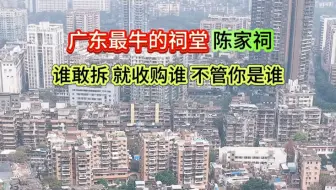 中国最牛的祠堂，广州陈家祠，牛到千亿开发商都不敢拆它，生怕被陈家人收购了，真的太牛了！#陈家祠 #最牛祠堂 #航拍中国