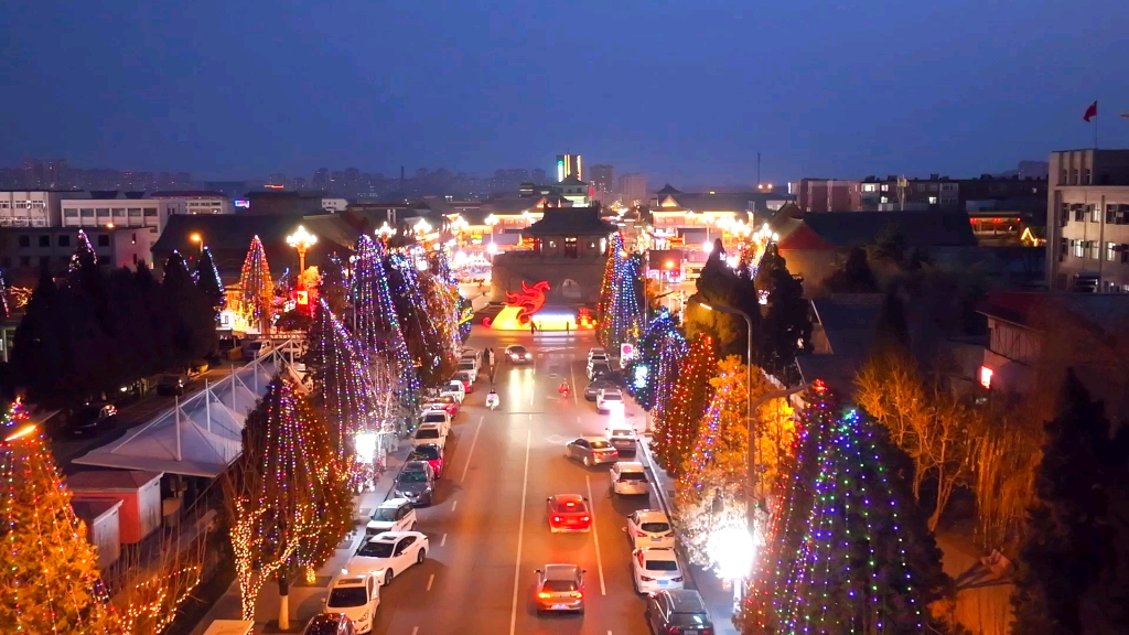 蓟州区渔阳古城夜景#你好天津#点赞天津#遇见美好蓟州