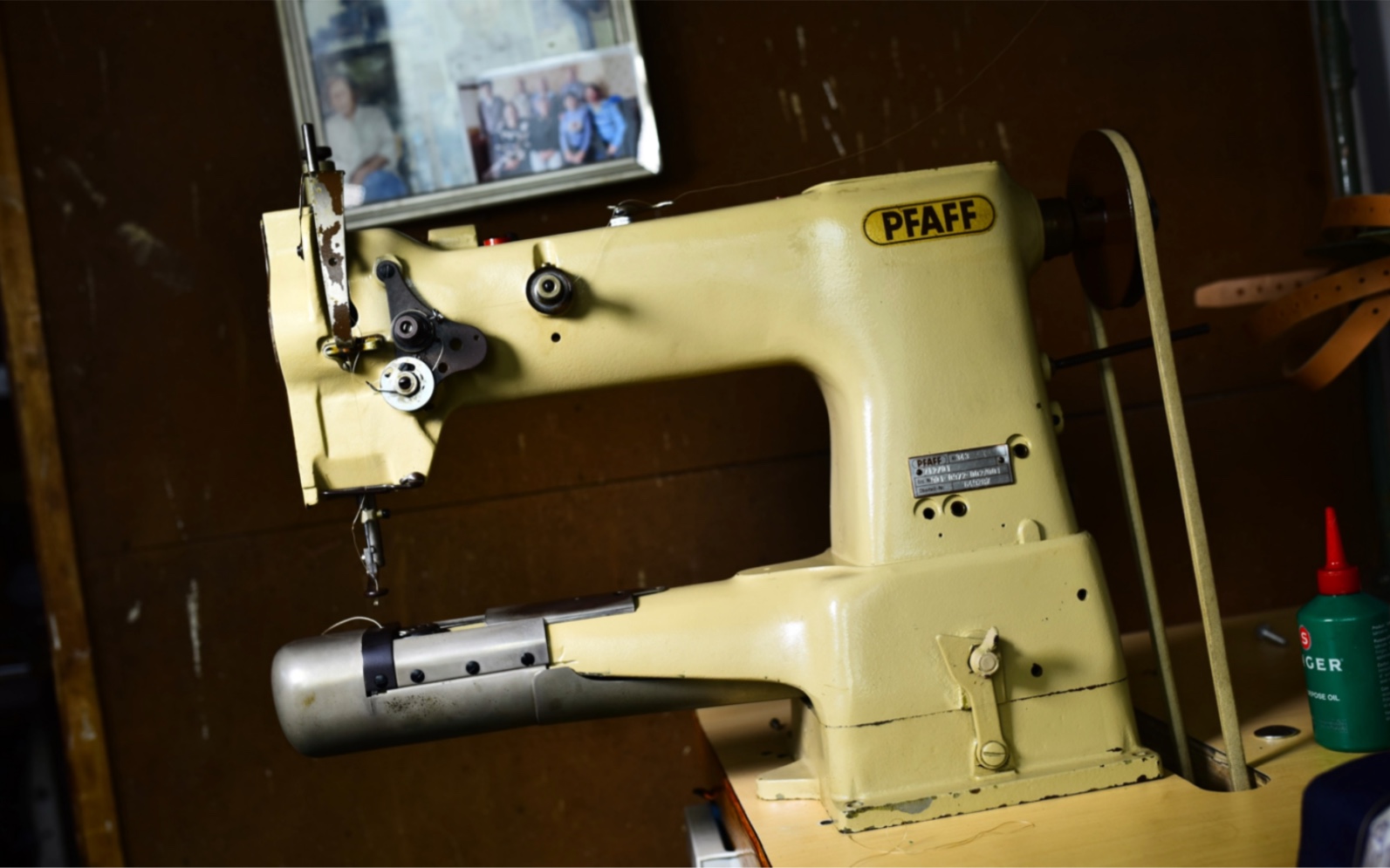 德国老缝纫机 德国百福pfaff 343高头车织补机 补裆机