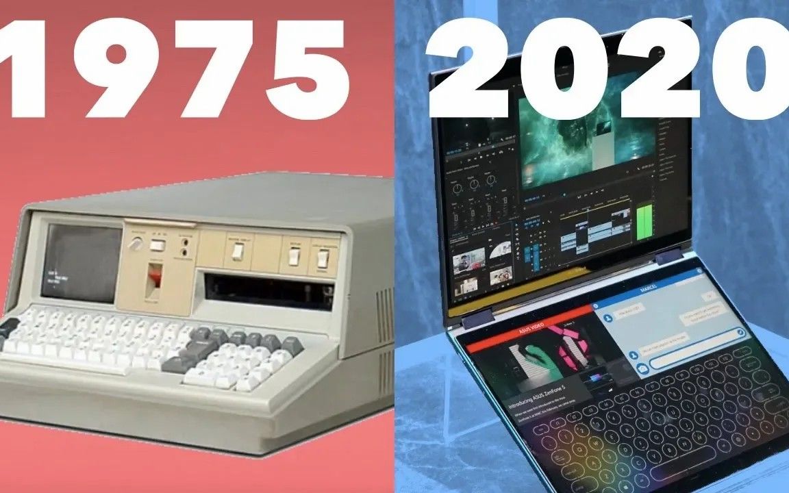 [图]笔记本（便携式电脑）发展史 1975-2020 Evolution of Laptops (Portable Computers) 1975 - 2020