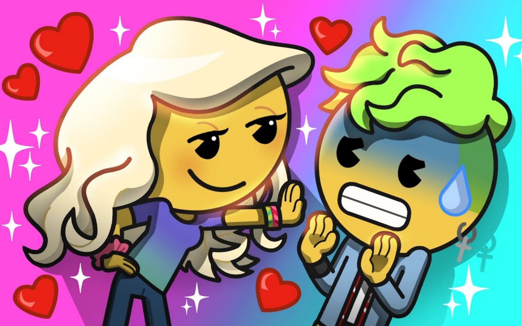 搞笑动画:长发妹的相亲对象居然是他,现在掉头跑来得及吗?