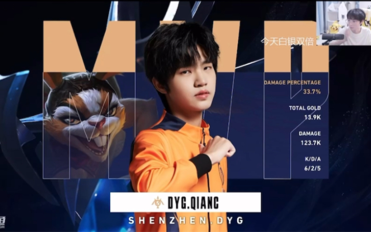 【钎城】kpl钎城kic世冠深圳dyg第二个射手mvp! 钎c!