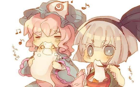 【东方mmd】幽幽子大人喜欢吃烤面筋?【1080p/60帧】