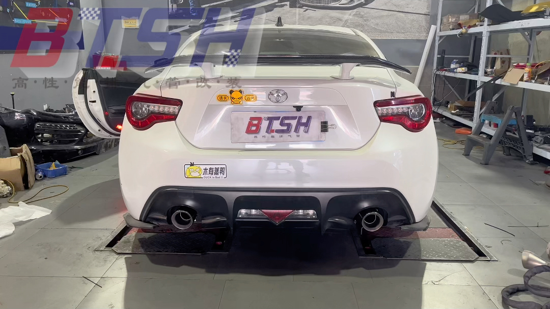 btsh丰田86排气管改装 86 brz改装阀门排气管 丰田86升级中尾段排气