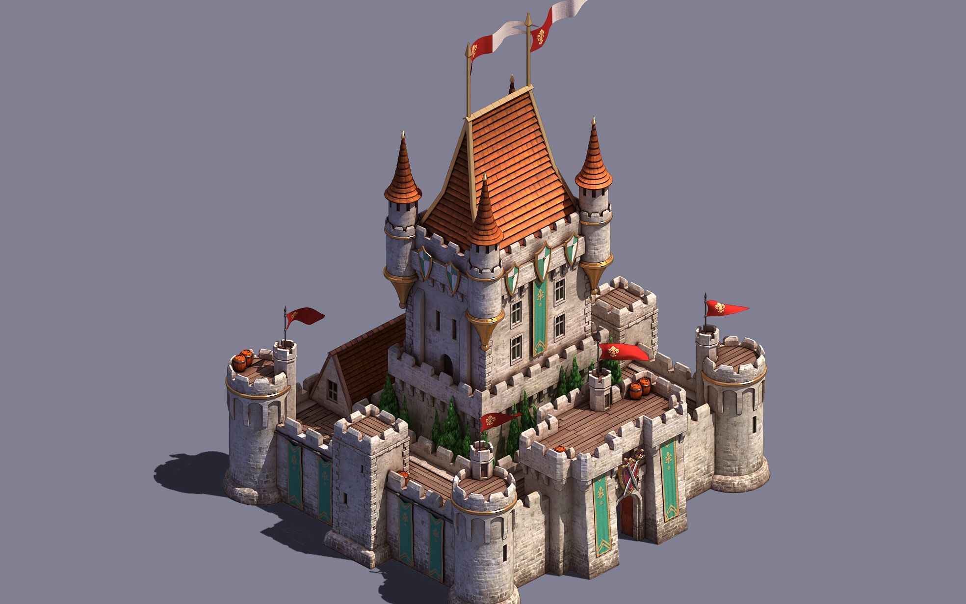 城堡3d模型简单图片