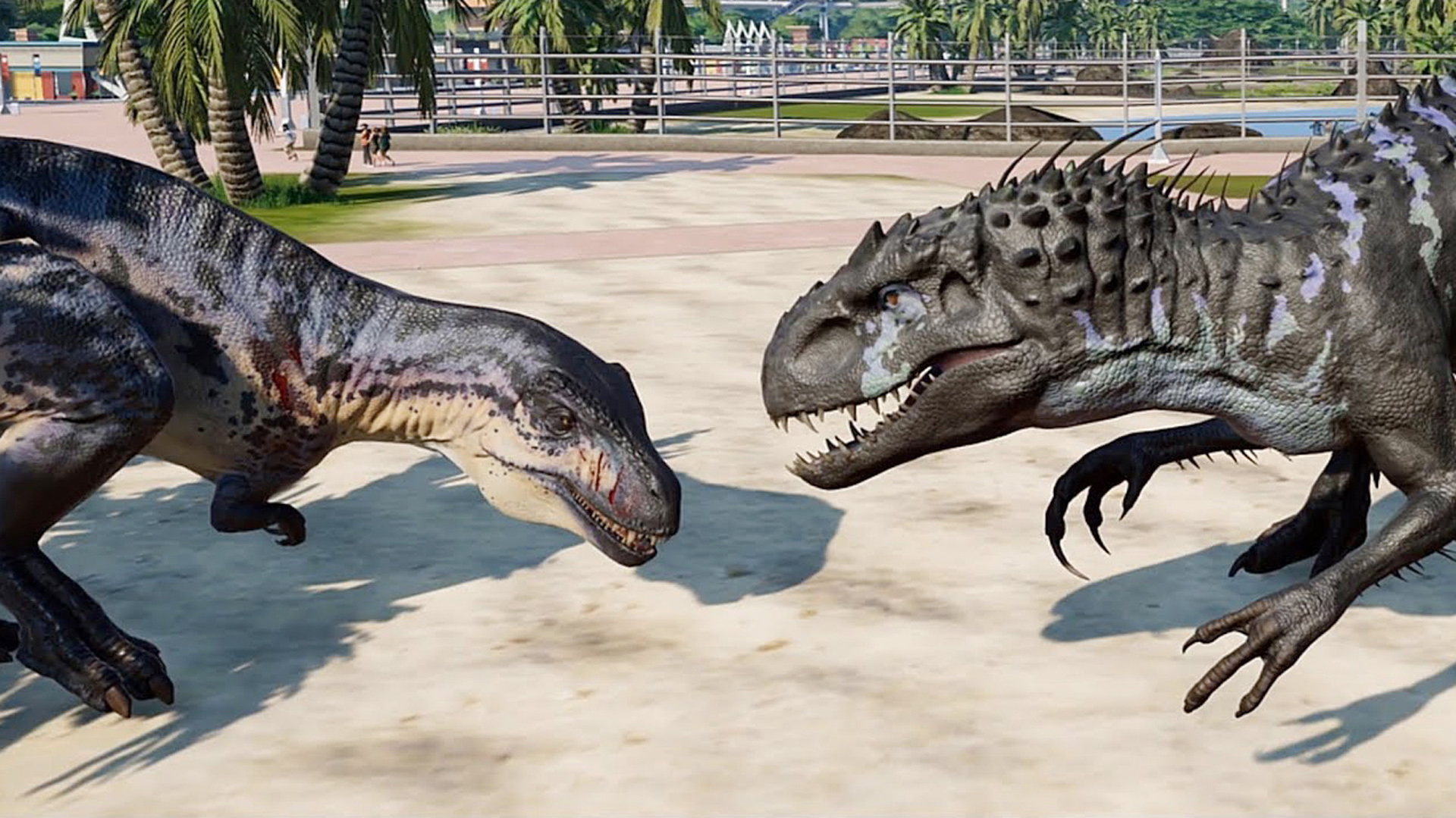 高棘龙 vs 狂暴龙~(侏罗纪世界:进化)