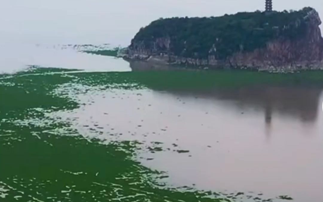 [图]长江流域遭遇60年来最严重干旱，鄱阳湖“瘦成闪电”，湖中鞋山岛露出全貌