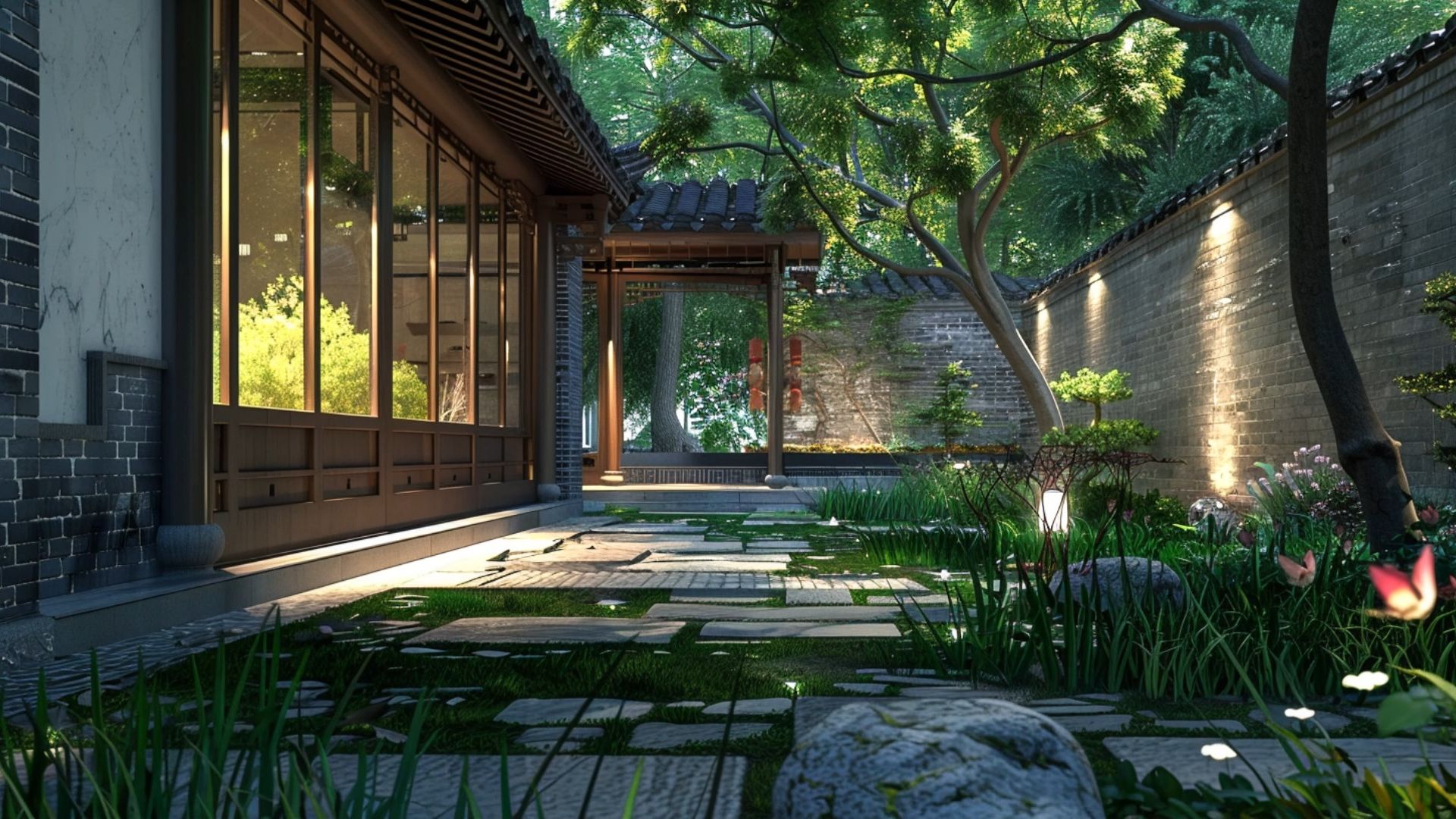 谁能拒绝这么美的中式庭院?