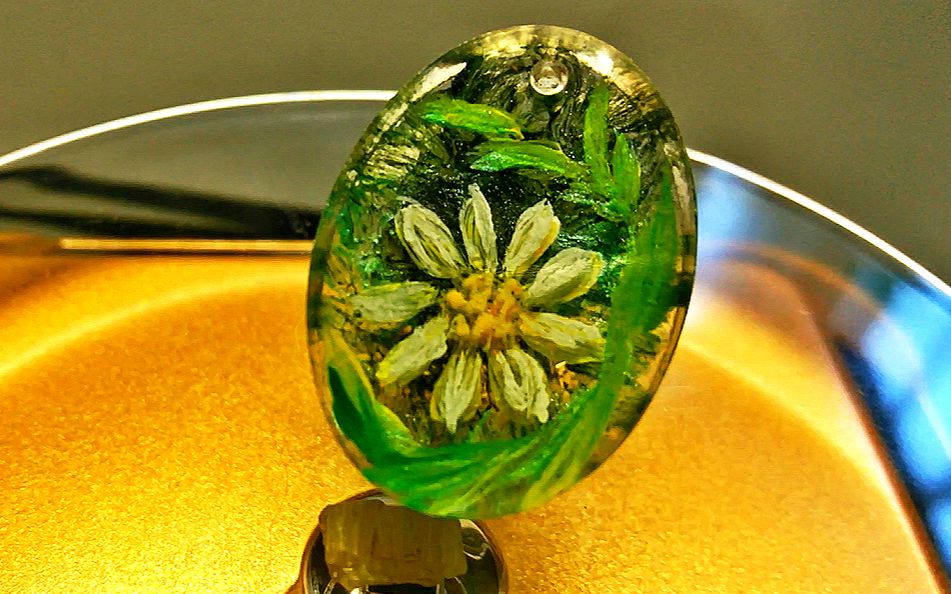 亚男手作5立体树脂画秘密花园滴胶吊坠