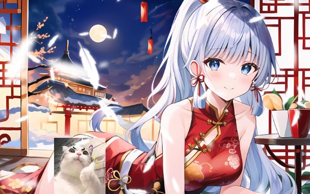 元旦快,中国风旗袍 神里绫华 雷神 刻晴 宵宫
