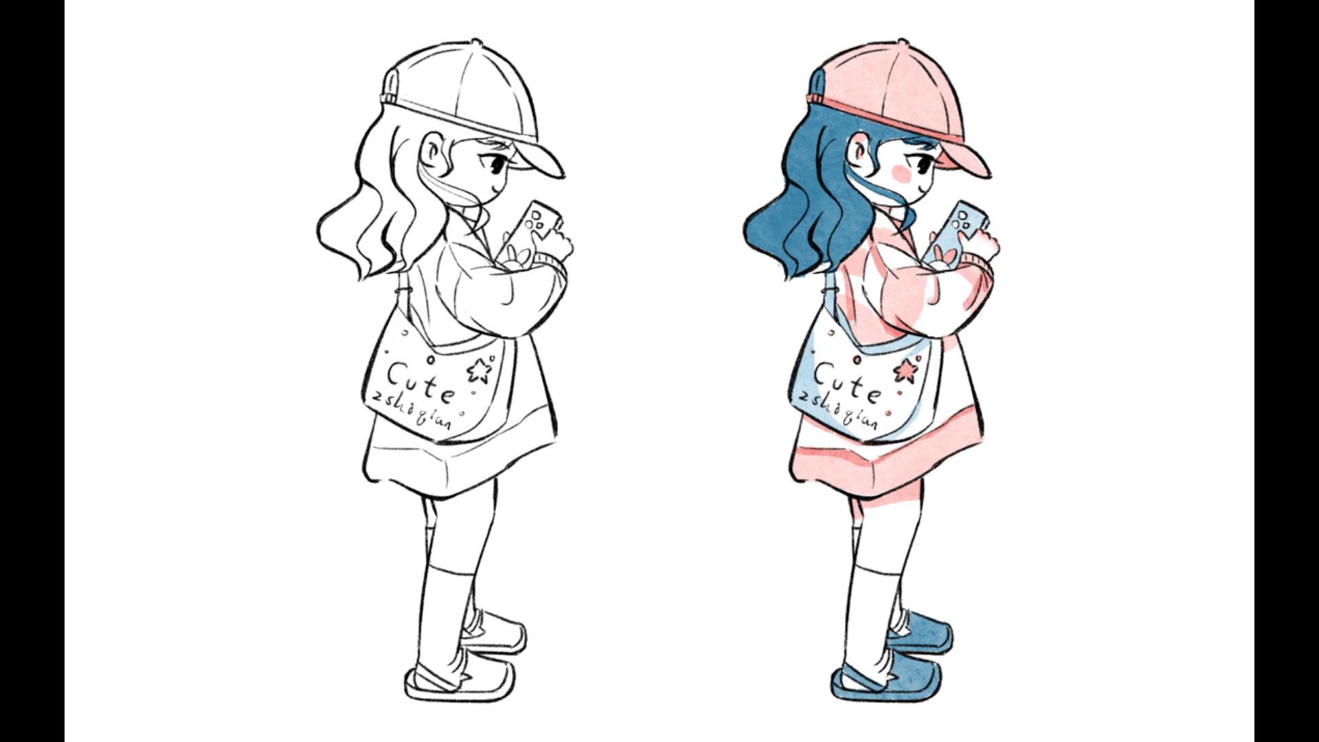 【ps插画】q版速写练习1