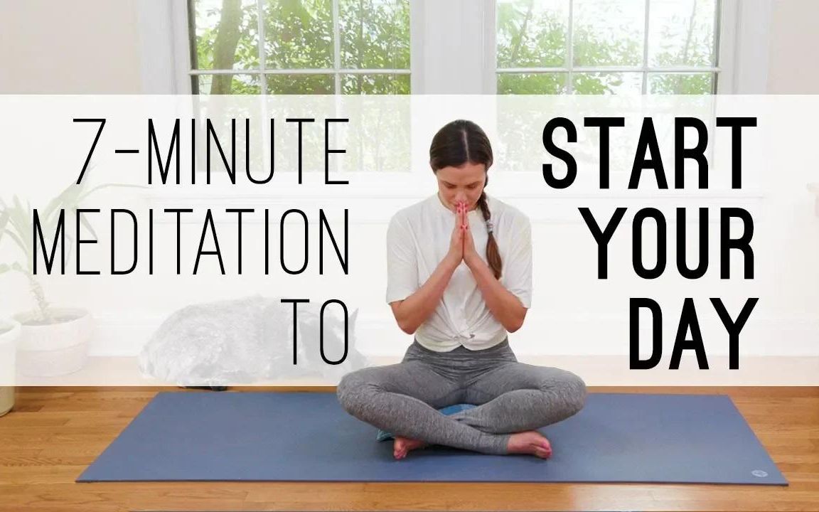 如何用英文上瑜伽冥想课?7 Min Meditation to Start Your Day哔哩哔哩bilibili