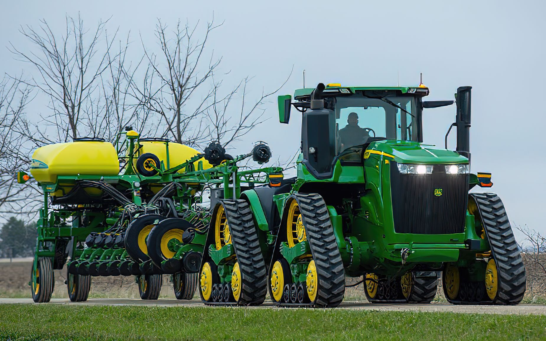 约翰迪尔四驱拖拉机9rx型号欣赏