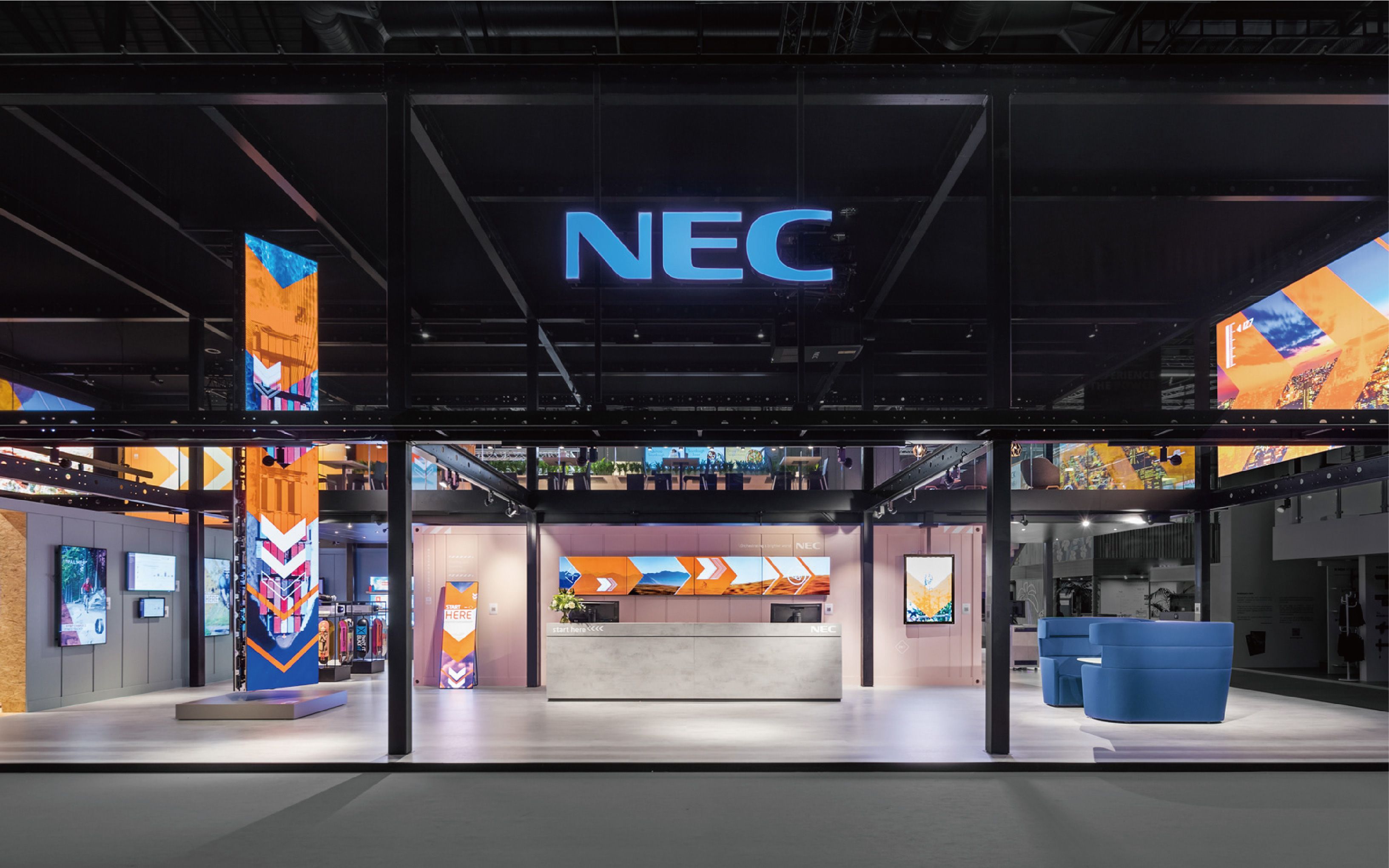 【展览设计】集装箱工业风展馆设计 | nec | we exhibition