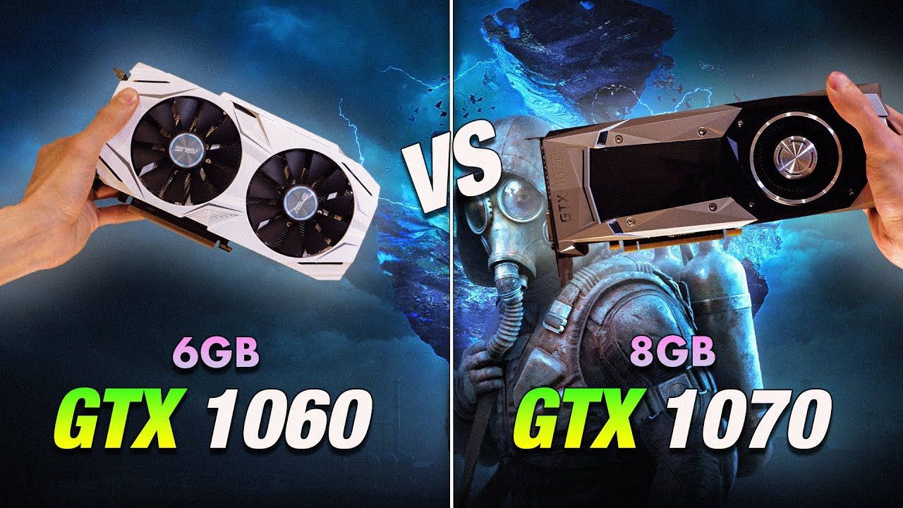 GTX 1060 6G vs. GTX 1070 8G - 2025年的差异