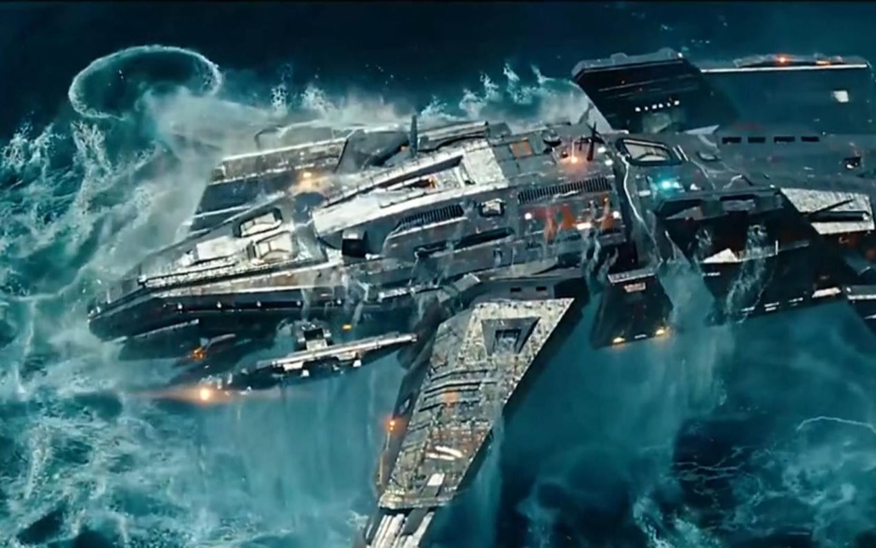 4k混剪60帧外星战舰与地球海军的较量一部科幻海战大片