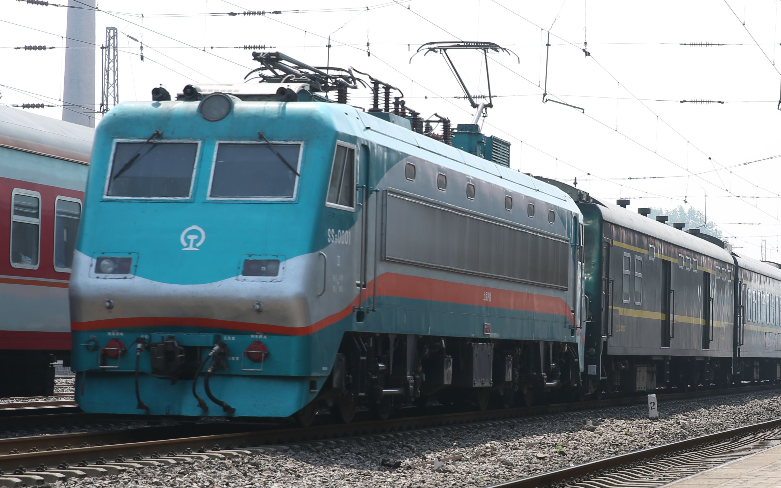 【中国铁路】上局沪段ss9牵引t109次(北京→上海)通过