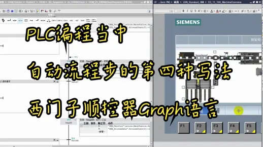 PLC编程当中 自动流程步的第四种写法 西门子顺控器Graph语言