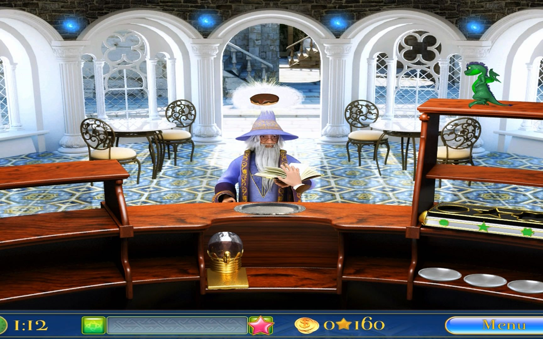 魔法学院餐厅当店员第一篇制作朱古力蛋饼星形的好看