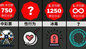 对比数据：人类快感程度