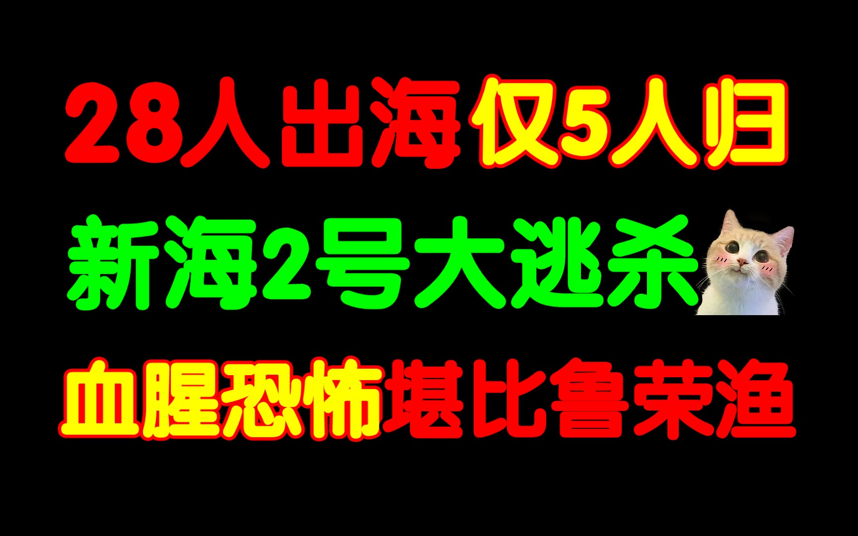 28人出海5人归!详解“新海2号”屠杀事件始末!可怕程度堪比鲁荣渔!台版海上大逃杀!哔哩哔哩bilibili