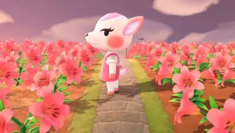 美女散步