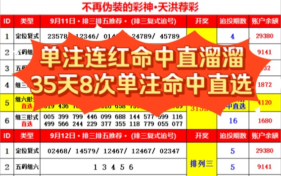 9月13日排三排五推荐,排三直溜溜预测全网遥遥领先哔哩哔哩bilibili