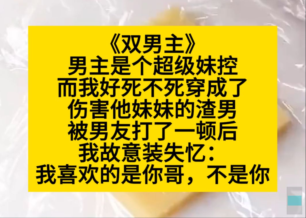 双男主 男主是个超级妹控,而我好死不死穿成了欺负他妹妹的渣男……哔哩哔哩bilibili