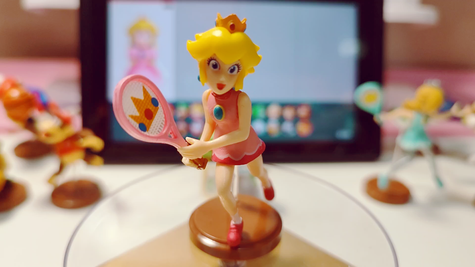 马里奥运动扭蛋系列之桃花公主碧奇网球