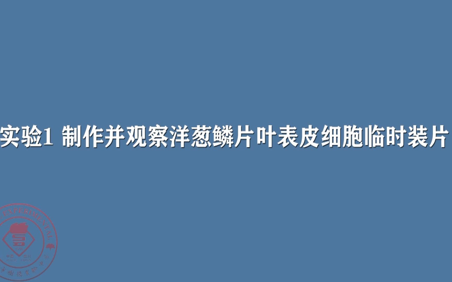 【树德实验】【2021年初中毕业实验操作考试】【生物学】实验1 制作并观察洋葱鳞片叶表皮细胞临时装片哔哩哔哩bilibili