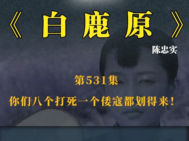 《白鹿原》 第531集 你们八个打死一个倭寇都划得来!哔哩哔哩bilibili