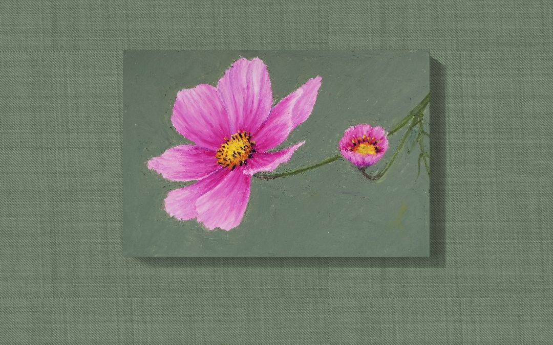 【油画棒】粉色格桑花_哔哩哔哩 (゜-゜)つロ 干杯~-bilibili