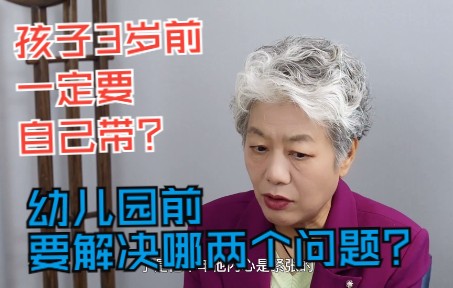 【李玫瑾】为什么孩子3岁前要自己带?幼儿园前要解决哪两个问题?哔哩哔哩bilibili