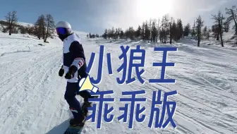 可可托海滑雪场 小狼王山谷 没有粉雪只滑白坡不进树林中间坐缆车上山 我就乖乖的安全滑行版