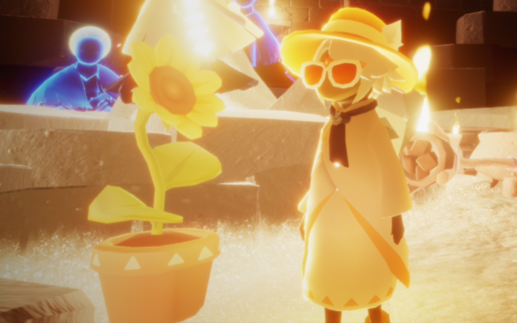 光遇向日葵97感谢共享空间