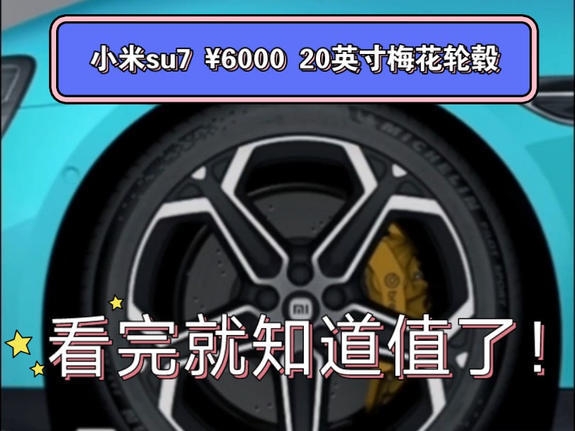 小米su7 20英寸梅花轮毂在不同速度下显现出不同的图案,你最喜欢那种呢?来欣赏下保时米的魅力吧!哔哩哔哩bilibili